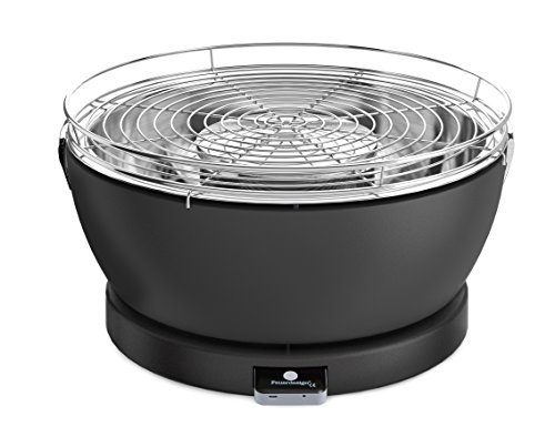 Feuerdesign Vesuvio Grill E Pinza Per Barbecue, Diametro 33 Cm, Acciaio Inossidabile, Grigio
