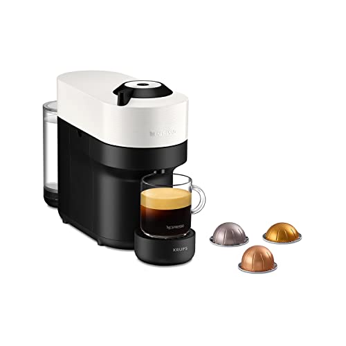 Nespresso Vertuo Pop Xn9201K, Macchina Caffè Di Krups, Coconut White, Sistema Capsule Nespresso Vertuo, Serbatoio Acqua 0.56L
