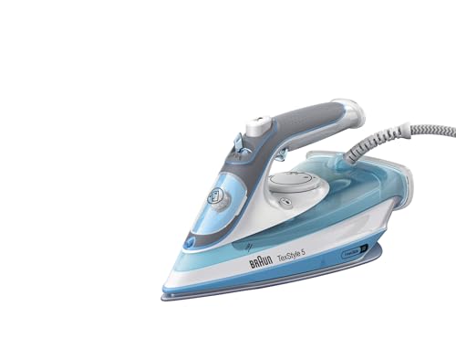 Braun Texstyle5 Si5006Bl Ferro Da Stiro A Vapore Con Tecnologia Freeglide 3D, Punta Di Precisione, Funzione Autopulente E Autospegnimento, Impugnatura