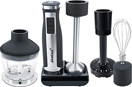 Steba Mx 40 - Frullatore A Immersione In Acciaio Inox, 8 Livelli Di Velocità Da 7000 A 14000 Giri/Min, 7 Beccucci, Display Led, Lavabile In Lavastovig