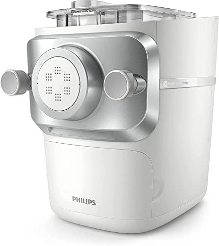 Philips Macchina Per La Pasta Serie 7000 - Tecnologia Proextrude, Completamente Automatica, Tecnologia Di Miscelazione Perfetta, 6 Trafile, Bianco (Hr