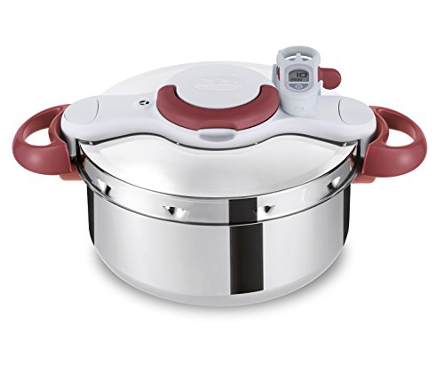 Tefal Clipso Minut Perfetto Olla Rápida De 6 Litros, Con Cestillo Vapor Integrado, Acciaio Inossidabile, Multicolor, 22 Cm