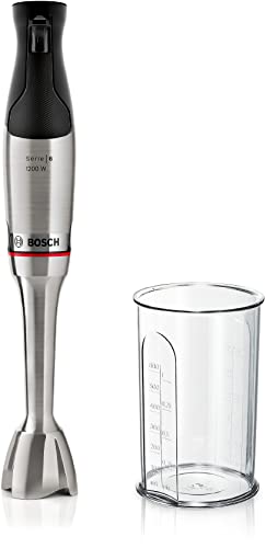 Frullatore A Immersione Bosch Ergomaster Series 6 Msm6M810, 10 Anni Di Garanzia Sul Motore, Lame In Acciaio Inossidabile, Frizione In Ceramica Antiusu