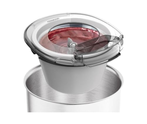 Kenwood Kax71.000Wh Accessorio Gelatiera Per Sorbetti E Gelati Allo Yogurt Per Impastatrici Planetarie Con Ciotola Grande Da 6,7L, Ciotola Gelatiera D