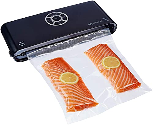 Amazon Basics, Macchina Sigillatrice Per Sottovuoto, Larghezza Di Sigillatura 30 Cm,10 Sacchetti Per Sottovuoto Inclusi, Nero
