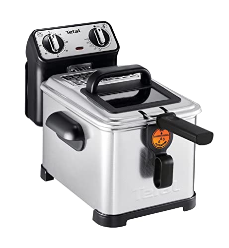 Tefal Fr510170 Fr5101 Filtra Pro, Friggitrice Semiprofessionale, 2000-2400 W, Argento