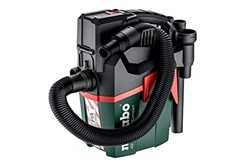Metabo Akkusauger Tv00 Aspirapolvere Senza Fili As 18 Pc Compact (602029850) 18V Con Pulizia Manuale Filtro Hepa In Scatola Di Cartone, Verde