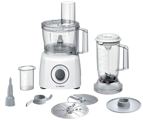 Bosch Mcm3200W Multitalent 3 - Robot Da Cucina Compatto, 800W, Bianco/Grigio 375 X 220 X 260Mm