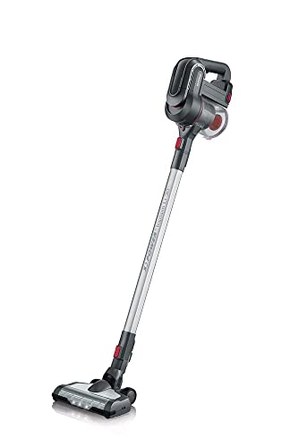 Severin Hv 7165 Scopa Aspirapolvere Senza Filo, Ciclonica, Motore Digitale, Spazzola Motorizzata, Animal Care, Filtro Hepa Longlife, 0,65 Litri, Auton