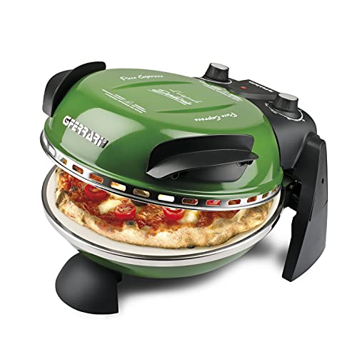 G3 Ferrari G10006 Pizza Express Delizia, Forno Pizza, 1200 W, 400°C, Pizza Fragrante In 5 Minuti, Ricettario Incluso, Verde