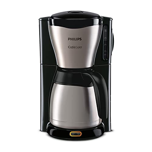 Philips Macchina Da Caffè Americano - Caraffa Termica Da 1.2 L, 15 Tazze, In Acciaio Inox, Argento/Nero (Hd7546/20)