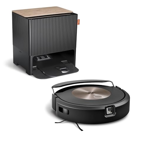 Irobot Roomba Combo J9+, Robot Aspirapolvere Lavapavimenti, Base Autosvuotante/Riempimento Acqua, Sollevamento Mop, Smartscrub, Mappatura, Wi-Fi, Rile