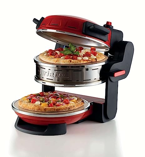 Ariete Forno Pizza Doppio 927, Forno Per Pizza Con 5 Livelli Di Cottura, 2 Piastre Refrattarie Antiaderenti, 2 Pale In Acciaio Inox Incluse, Max 400°C
