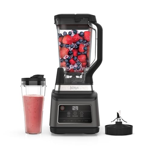 Ninja Frullatore 2 In 1, 1200 W, Caraffa 2,1L, Tazza 700Ml, 3 Programmi Auto-Iq: Blend, Max Blend, Crush, 4 Impostazioni Manuali, Lavabile In Lavastov