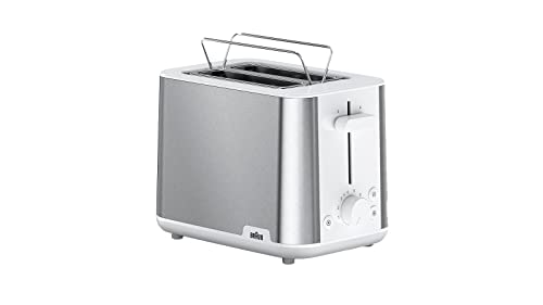 Tostapane Braun Purshine, Tostapane A 2 Fessure, 8 Livelli Di Tostatura, Funzioni Di Riscalda E Scongelamento, Vassoio Raccoglitori, Ht1510Wh, 900W, B