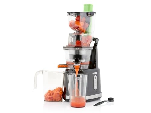 Princess Estrattore Di Succo A Freddo 202045, 200 W, 900 Milliliters, Argento Nero