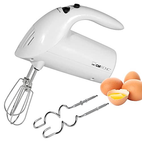 Impastatrice Elettrica Clatronic® | Potente Motore Da 250 Watt | 5 Impostazioni Di Velocità | Robusti Sbattitori E Ganci Per Impasto In Acciaio Inox |