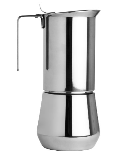 Ilsa Caffettiera Espresso Turbo Express, Acciaio Inox 18/10, Tazze 6, Capacità 35 Cl