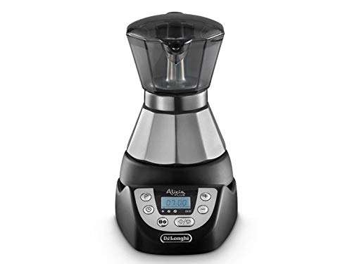 De'Longhi Alicia Plus Emkp21.B Caffettiera Moka Elettrica 1-2 Tazze, Caffè Caldo Per 30 Minuti, Spegnimento Automatico, Risparmio Energetico, Facile D