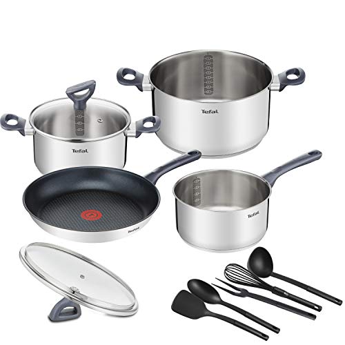 Tefal Daily Cook Set X4 Cz16, C20-24, S28 E 5 Accessori, Metallo, Nero