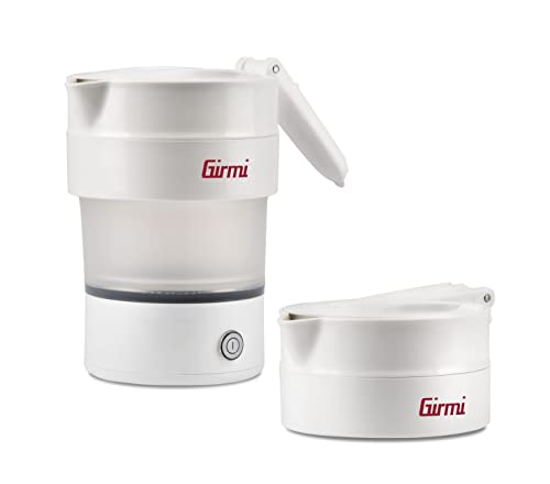 Girmi Bl03 Bollitore Pieghevole In Silicone, 0,6 Litri, 600 Watt, Cavo Removibile