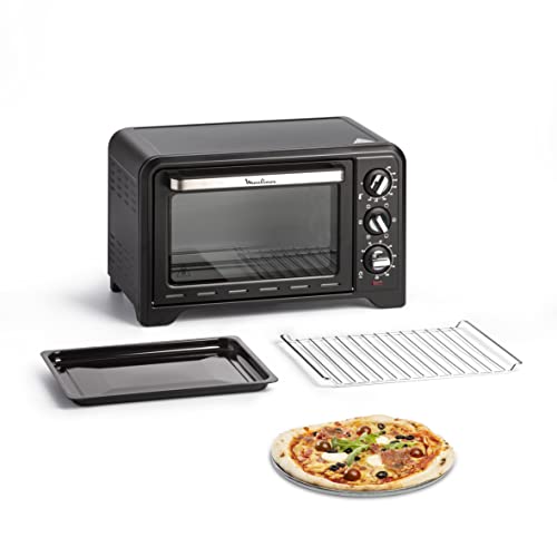 Moulinex Ox444810 Optimo Forno Elettrico Ventilato 19 Litri, Potenza 1380 W, Max 240°C, Forno Per Pizza, Carne, Pesce, Dolci, Con 6 Modalità Di Cottur