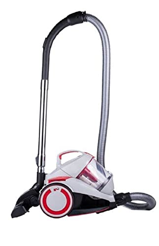 Dirt Devil Aspirapolvere Senza Sacco - Dd2502 - 700W - Filtro Hepa 12 - 9M Di Raggio D'Azione - 4,5Kg - Box Di Raccolta Polvere 1,8L - Grigio/Rosso