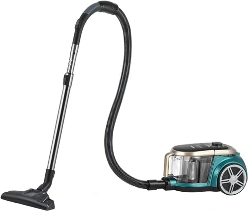 Eureka Apollo Aspirapolvere A Cilindro Senza Sacco, Motore Potente Da 800W, Design Leggero Con Sistema Ciclonico Singolo, Serbatoio Da 2,2L, Ideale Pe