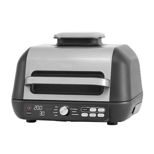 Ninja Foodi Max Pro Griglia, Piastra E Friggitrice Ad Aria Con Sonda Digitale, 3.8L, 7 Funzioni, Cottura Arrosto, Al Forno, Parti Lavabili In Lavastov