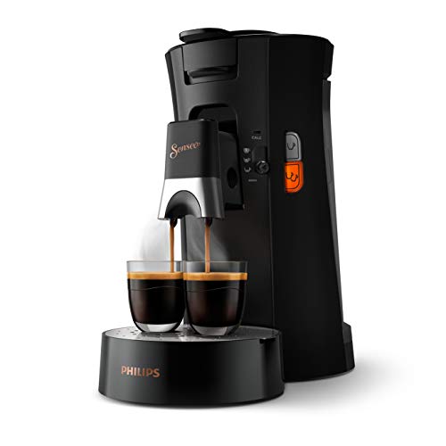 Philips Senseo Select Csa240/60 - Macchina Per Cialde Da Caffè, Con Funzione Memo In Plastica Riciclata, Colore: Nero
