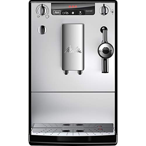 Melitta E 957-203 Macchina Per Caffé E Per Cappuccino Automatica, 2 Cups, Acciaio Inossidabile, Argento