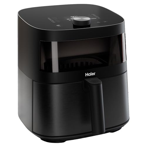 Friggitrice Ad Aria Haier Serie 5, 9 In 1, Display, Cuocere, Arrostire, Grigliare, Cottura Lenta, Scongelare, Yogurt, 7L, [Nero]