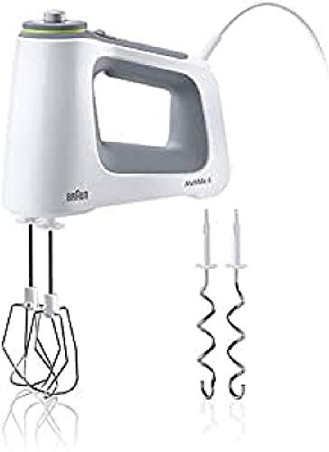 Braun Hm5100Wh Sbattitore Con Frusta/Impastatrice Rimovibili Bianco/Grigio 0,6 L 750 W