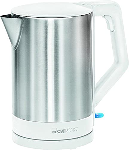 Clatronic Bollitore Elettrico, Kettle, Bollitore Elettrico Da 1,5 L, Con Spegnimento Automatico E Manuale, Collegamento Girevole A 360°, Senza Bpa, Ma
