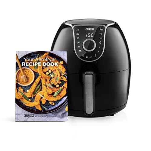 Princess Friggitrice Ad Aria Airfryer Xxl, 5.2L, 1700 Watt, 8 Programmi Di Cottura, Nero, 39.5 X 40.5 X 39 Cm, 4.5 Kg