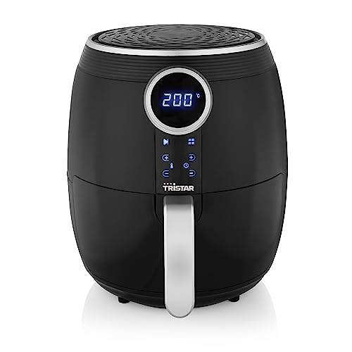 Tristar Friggitrice Ad Aria Airfryer Digitale, 4.5 Litri, 1500 W, 8 Programmi Di Cottura, Schermo Tattile, Senza Bpa, Nero
