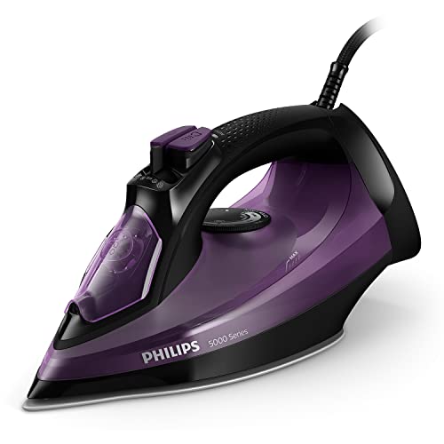 Philips Domestic Appliances 5000 Series Ferro Da Stiro A Vapore - 2400W, Vapore 45G/Min, Colpo Di Vapore 180G, Stiratore Verticale, Piastra Steamglide