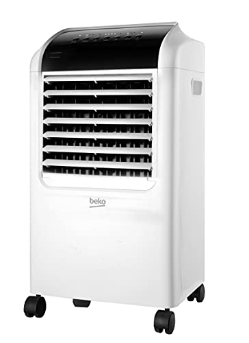 Beko - Efe6030W - Air Cooler, Ventilazione E Umidificazione, 8 Litri, 3 Velocità - Bianco, 40 X 32,8 X H97 Cm