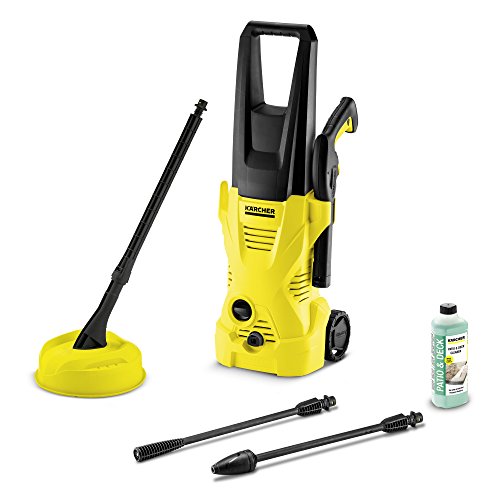 Kärcher K 2 Home - Idropulitrice A Freddo, 110 Bar, 360 L/H, 20 M²/H Di Pulizia, Pistola Alta Pressione, 2 Lance, 1 Lavasuperfici, Tubo Da 4 M
