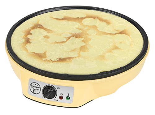 Bestron Crepiera Elettrica, Macchina Per Crêpes Dal Design Retrò, Per Crêpes Con Ø 30 Cm, Incl. Spargitore Di Pastella E Giratorta, Con Rivestimento A