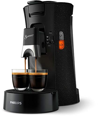 Philips Senseo Select Eco Csa240/20 - Macchina Per Cialde Da Caffè, Con Funzione Memo In Plastica Riciclata, Colore: Nero