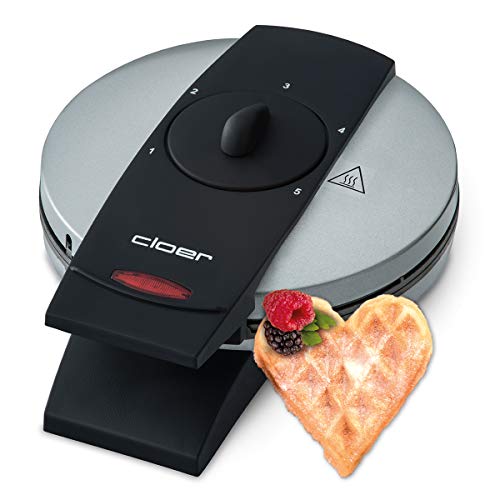 Cloer 1629 Macchina Per Waffel In Acciaio Inox Opaco, Vincitrice Del Test Stiftung Warentest 01/2011 (Costruito Come Cloer 1621)
