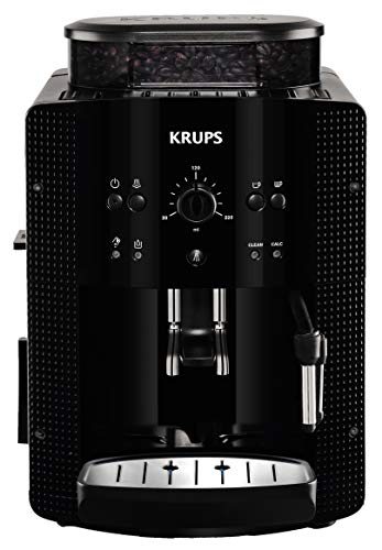 Krups Essential Ea810870 Macchina Per Caffe Espresso, Riscaldamento Rapido, Beccuccio Caffè Regolabile, 1450W, Nero