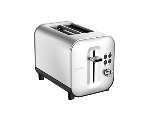 Krups Excellence Kh682D10 - Tostapane A 2 Vani, In Acciaio Inox, Termostato 8 Posizioni