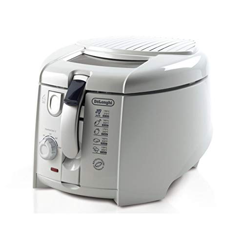 De'Longhi F28211 Friggitrice Con Timer Digitale E Cestello Rotante, Termostato Regolabile, Filtro Removibile Antiodore, Capacità Olio 1.2L, Amplio Obl