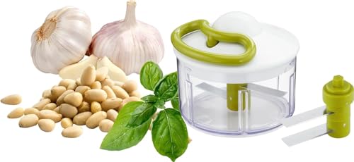 Tefal, K13304, Tritatutto Da 5 Secondi, Non Necessita Di Corrente, Capacità: 500 Ml, Tritatutto Multiuso Per Verdure, Frutta, Cipolle, Noci, Aglio, Al