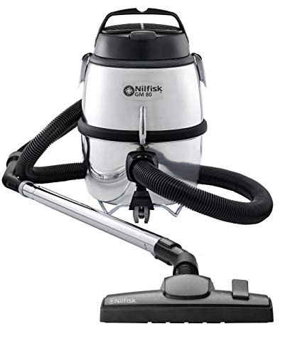 Nilfisk Gm 80C Aspirapolvere A Slitta Commerciale Con Capacità Di 6,25 L, Classe Energetica A (Argento)