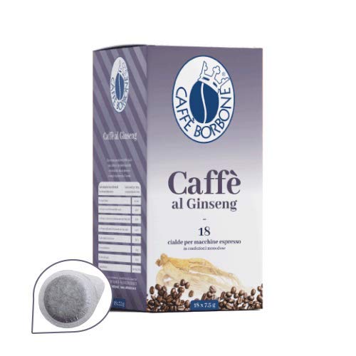 18 Cialde Filtro Carta 44Mm Borbone Caffe' Al Ginseng
