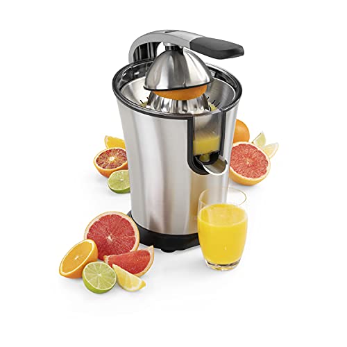 Princess 201860 Master Juicer Pro Spremiagrumi, Cono Universale In Acciaio Inossidabile, Braccio A Leva Professionale, Potente Motore Da 300 W, Filtro