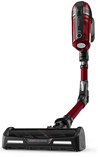 Rowenta Rh98A9 X-Force 12.60 Animal Care, Aspirapolvere Senza Fili, 150 Air Watt, 45 Min Di Autonomia, Tecnologia Flex, Display Di Controllo, Rosso &